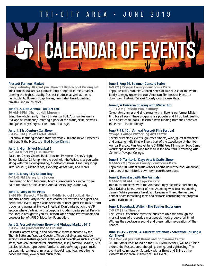 City Of Prescott Events Calendar 2025 Dates Darya Carolin